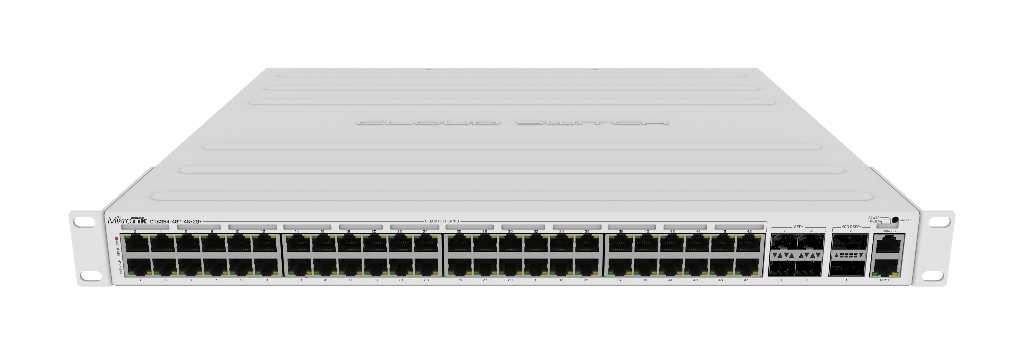 Mikrotik MikroTik CRS354-48P-4S+2Q+RM - 48 Port PoE-PoE+ 4 Port 10G SFP+ 2 Port 40G SFP Yönetilebilir Switch