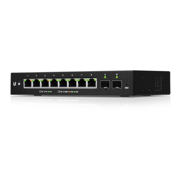 UBNT EdgeSwitch 10XP UBNT-ES-10XP - UBNT Edge Switch 10XP 8 Port Gigabit POE yönetilebilir Switch - görsel 2