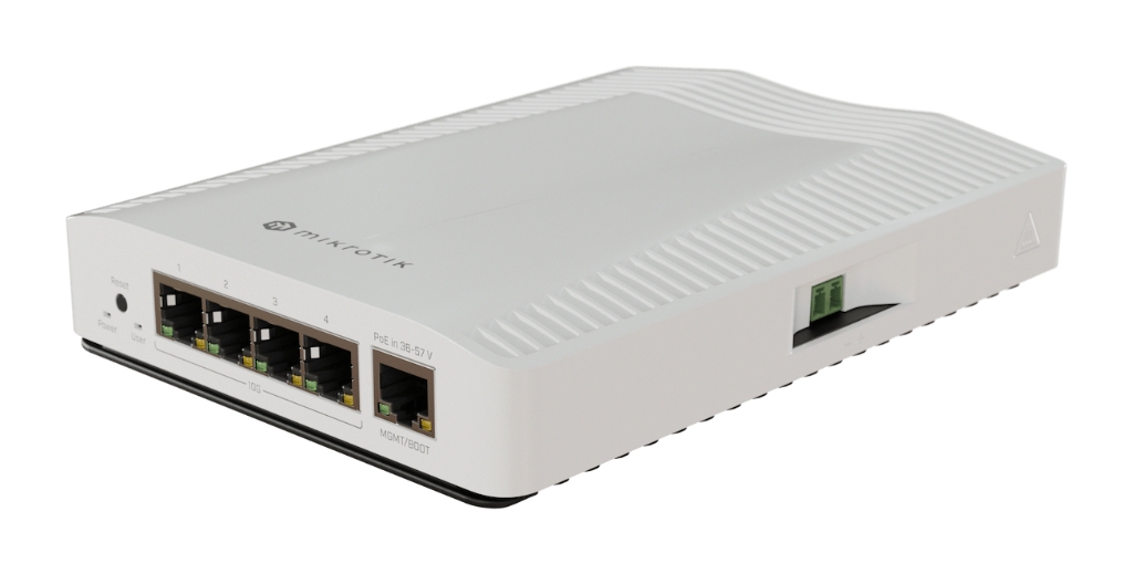 Mikrotik MikroTik CRS304-4XG-IN 4× 10GBASE-T RJ45, DIN-Rail montaj destekli switch