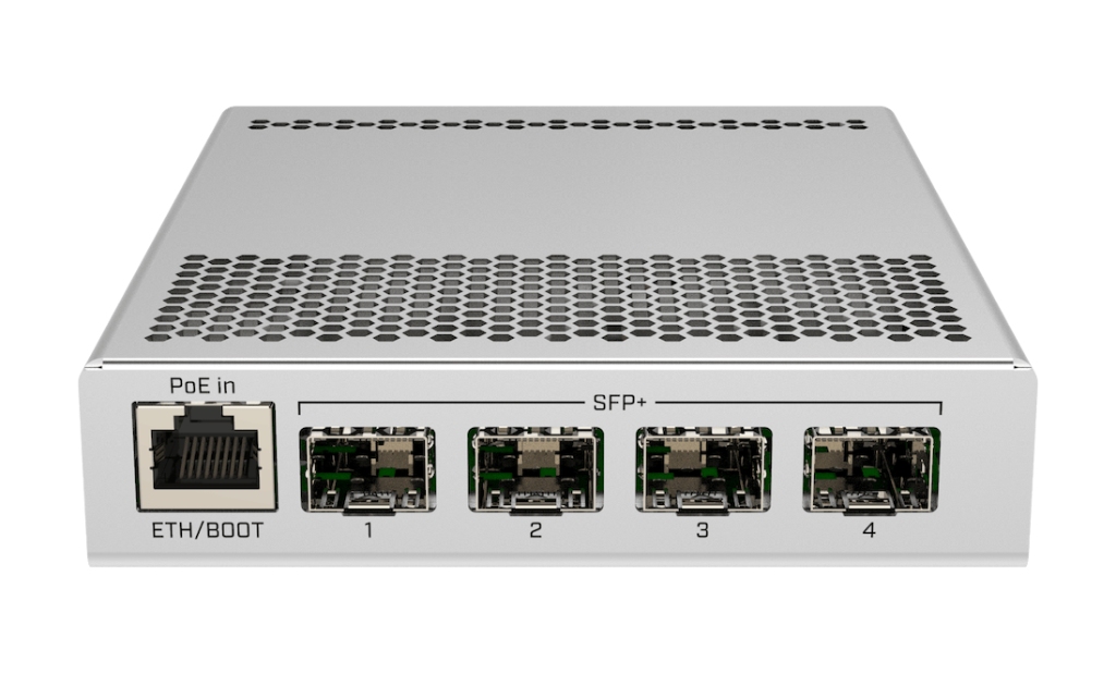Mikrotik MikroTik CRS305-1G-4S+IN 4× SFP+ 10 GbE, masaüstü 10G switch