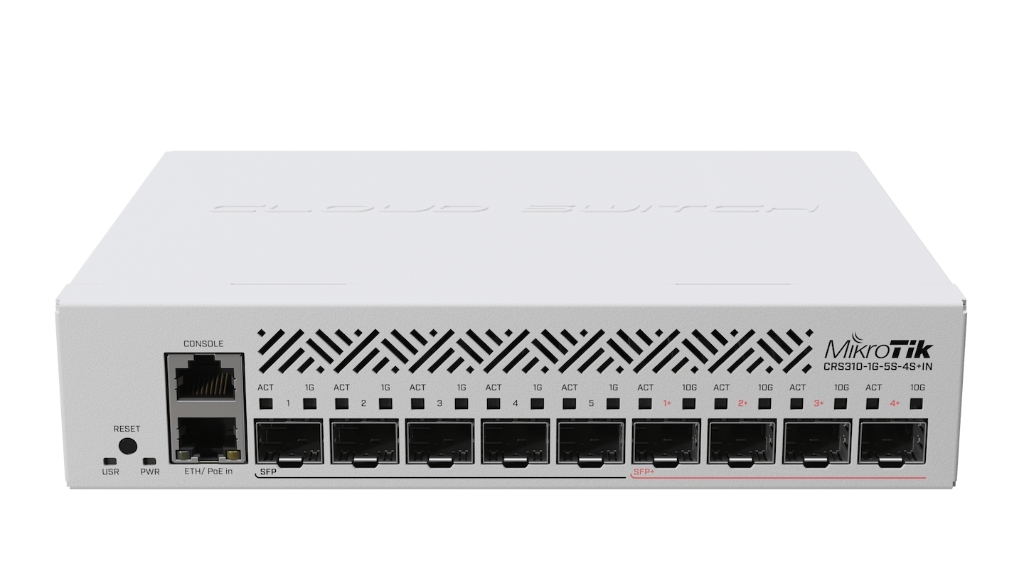 Mikrotik MikroTik CRS310-1G-5S-4S+IN 4× 10G SFP+, 5× 1G SFP Switch