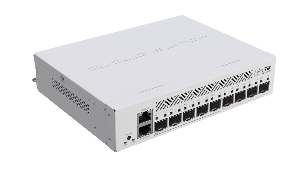 Mikrotik MikroTik CRS310-1G-5S-4S+IN 4× 10G SFP+, 5× 1G SFP Switch - görsel 2