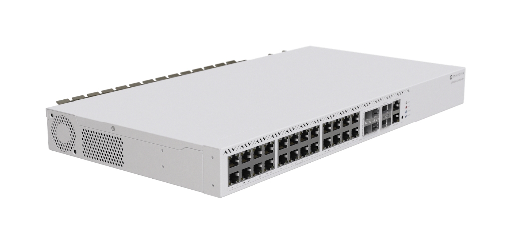 Mikrotik MikroTik CRS326-4C+20G+2Q+RM 20× 2.5 GbE, 4× 10G SFP+, 2× 40G — Stüdyo ve ofisler için Yüksek Hızlı Switch - görsel 2