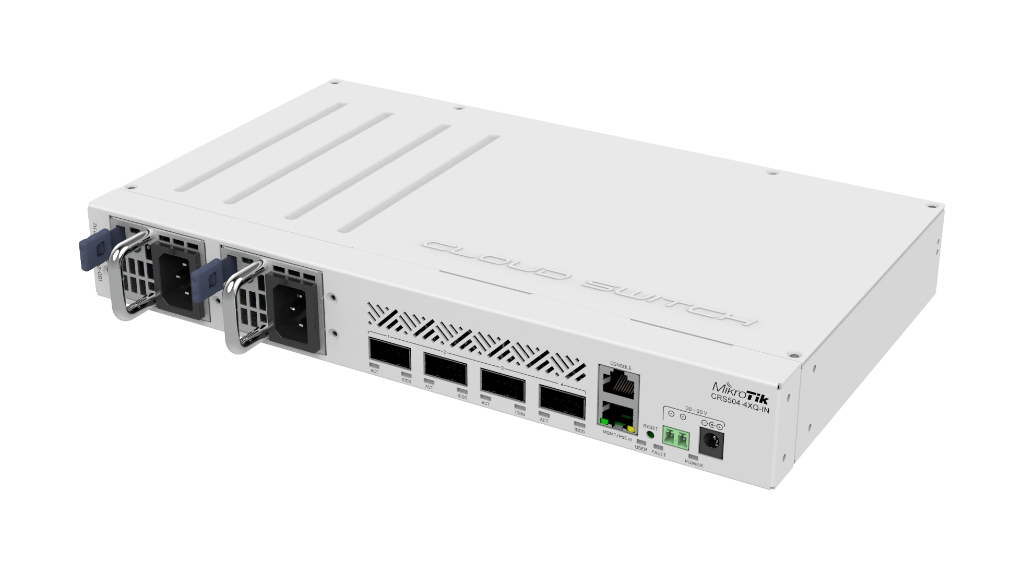 Mikrotik MikroTik CRS504-4XQ-IN 4× 100G QSFP28, 16× 25G breakout, 800 Gbps İç Mekan Omurga Switch - görsel 4