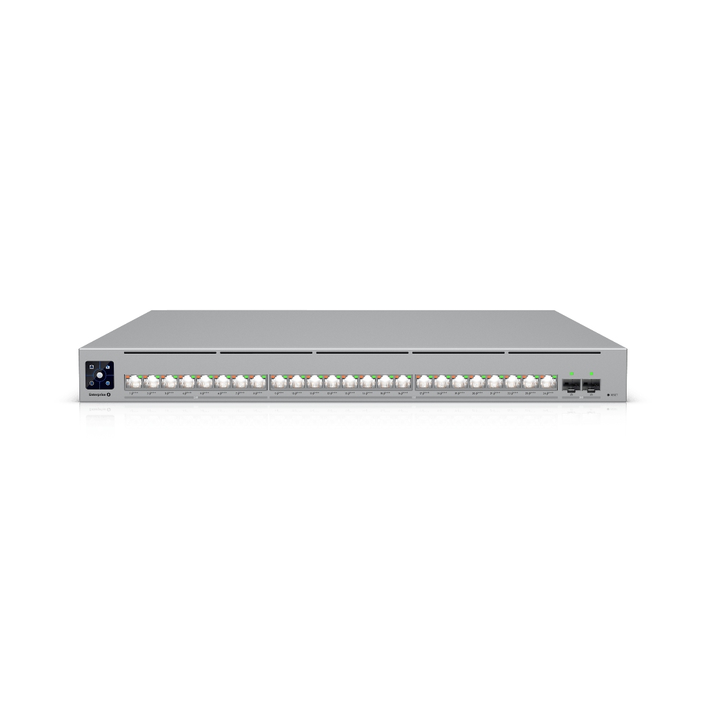 UBNT UniFi Enterprise Campus 24 PoE UBNT UniFi Enterprise Campus 24 PoE (ECS-24-PoE 1050W) – 24 Port PoE+++ Destekli, 25G Uplink’li Layer 3 Kurumsal Kampüs Switch - görsel 2