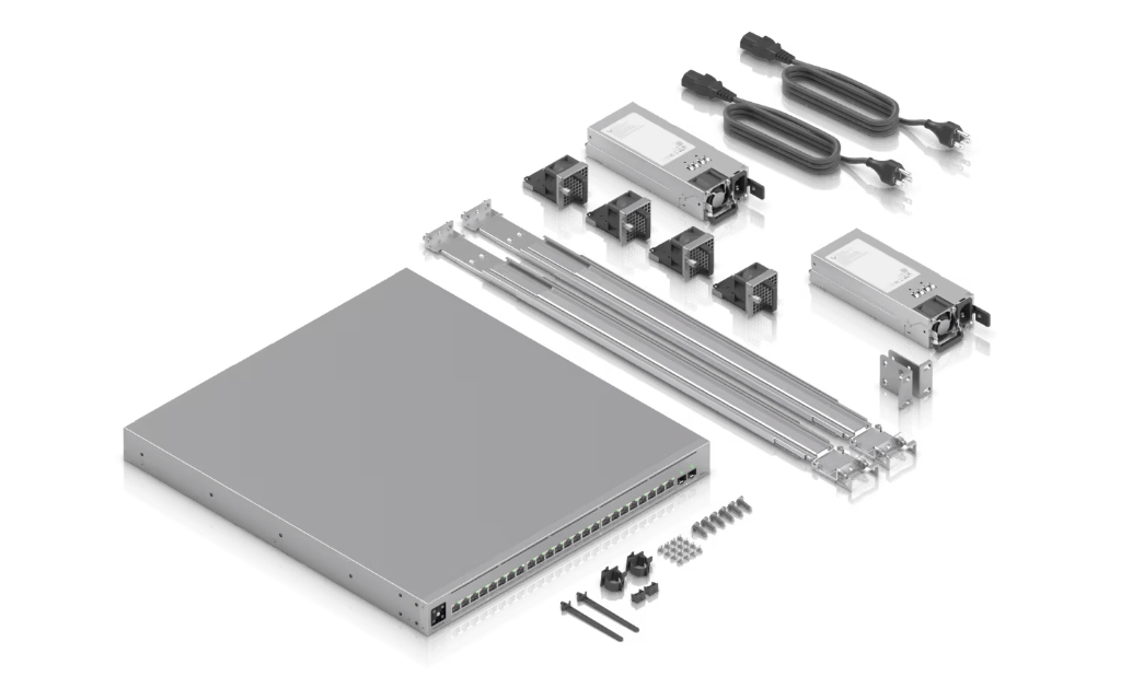 UBNT UniFi Enterprise Campus 24 PoE UBNT UniFi Enterprise Campus 24 PoE (ECS-24-PoE 1050W) – 24 Port PoE+++ Destekli, 25G Uplink’li Layer 3 Kurumsal Kampüs Switch - görsel 5