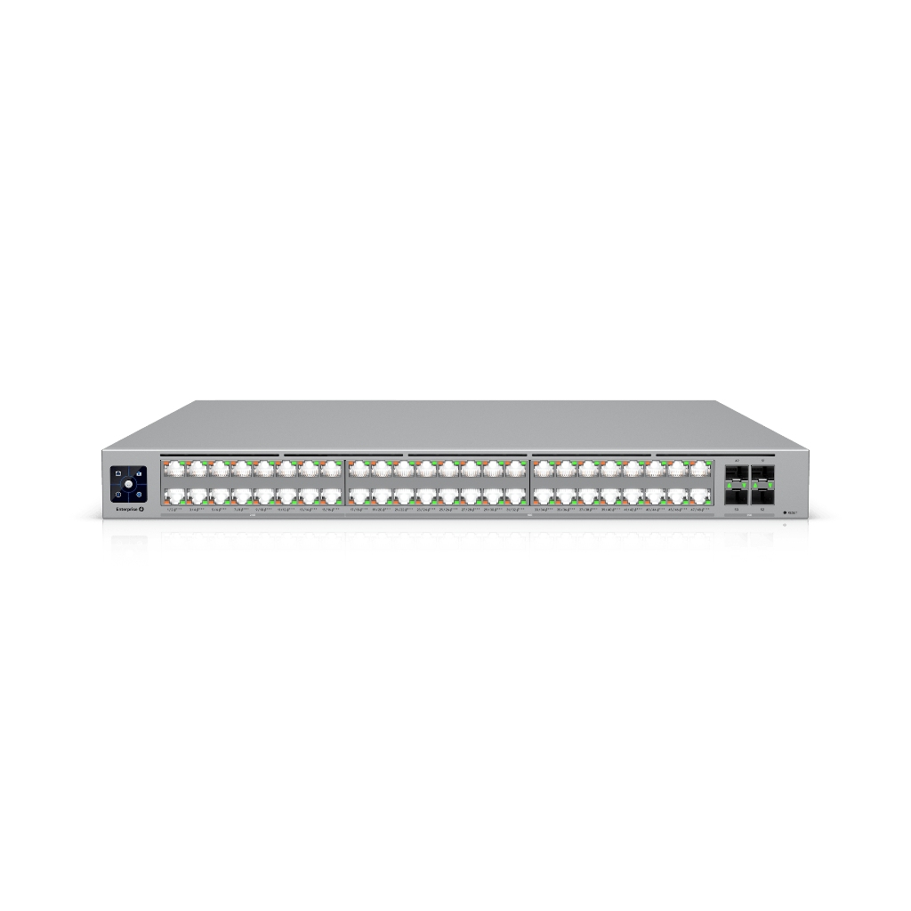 UBNT UniFi Enterprise Campus 48 PoE UBNT UniFi Enterprise Campus 48 PoE (ECS-48-PoE 2150W) – 48 Port PoE+++ Destekli, 25G Uplink’li Layer 3 Kurumsal Kampüs Switch - görsel 3