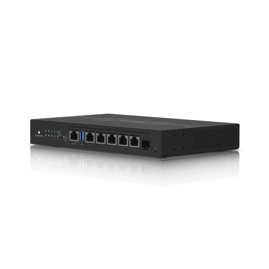 UBNT EdgeRouter 6 PoE UBNT EdgeRouter 6 PoE (ER-6P) – 5 Port Gigabit RJ45, SFP Port ve 24V Pasif PoE Destekli Fansız Router - görsel 3