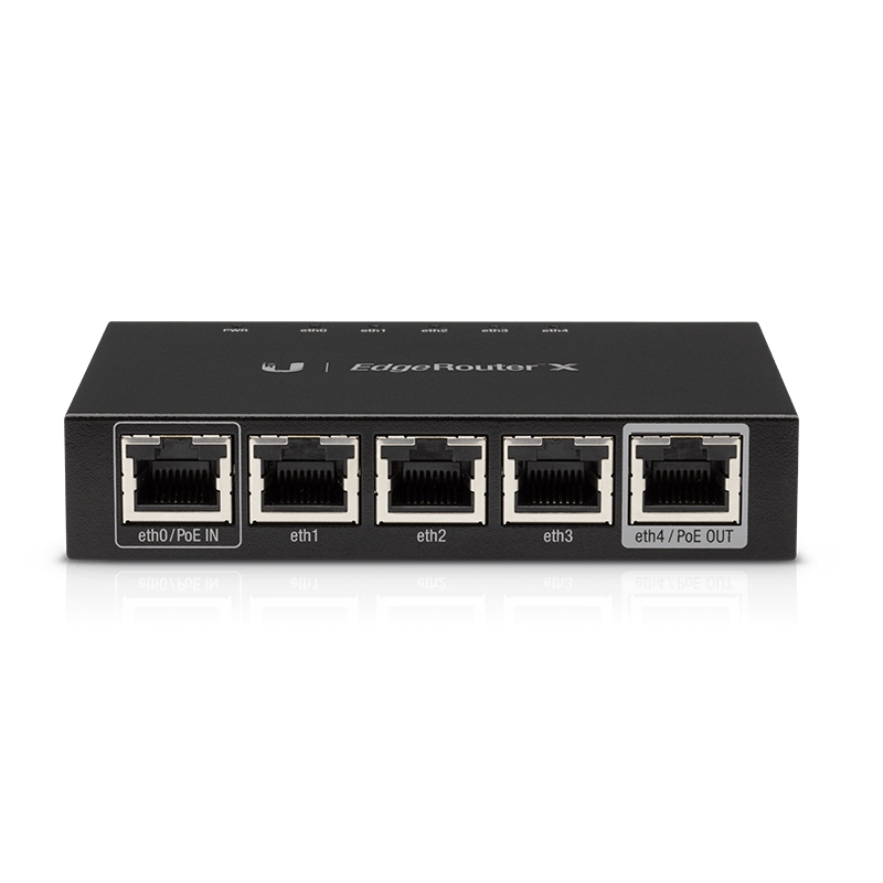 UBNT EdgeRouter X UBNT EdgeRouter X (ER-X) – Gigabit Router, 24V Pasif PoE Girişi ve PoE Passthrough Destekli Kompakt Router
