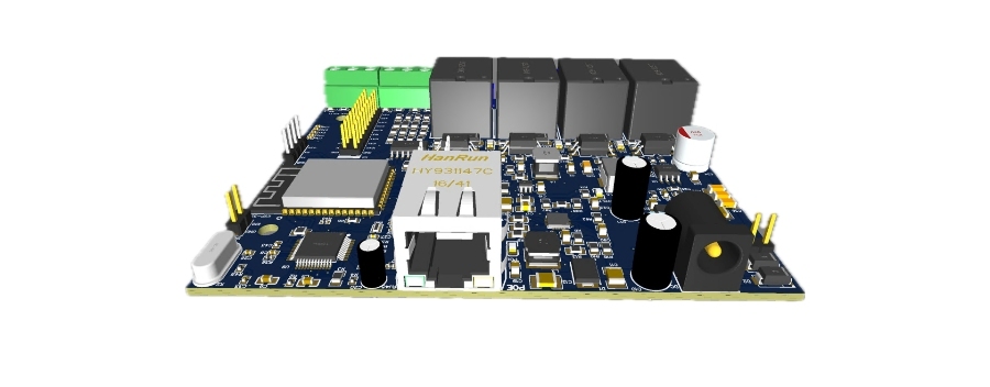 wifiAnten NetRelay IoT Development Board 4 Röle (PoE-Ethernet-WiFi Lan Relay) Geliştirme Kartı (Adaptörlü) - görsel 9