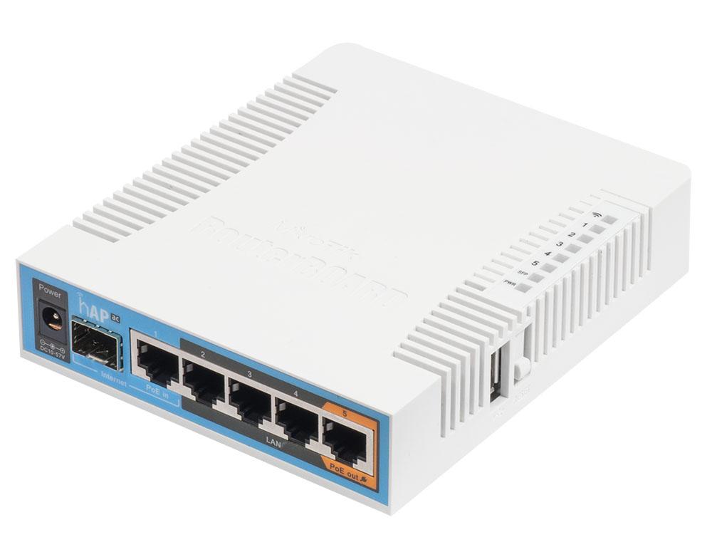 Mikrotik hAP AC MikroTik RB962UiGS-5HacT2HnT - MikroTik hAP AC 5 Port 1 SFP Gigabit Acces point  Router - görsel 2