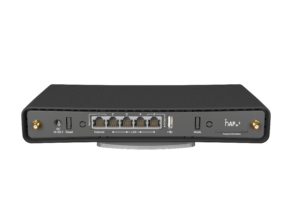 Mikrotik hAP ac³ MikroTik hAP ac³ - RBD53iG-5HacD2HnD 5 Port Gigabit WiFi Router  - görsel 5
