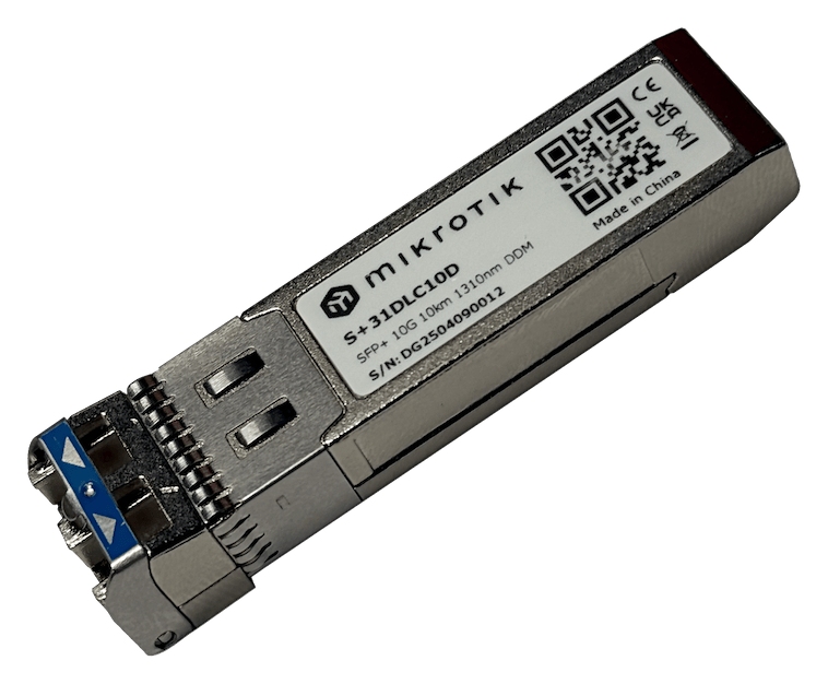 Mikrotik MikroTik S+31DLC10D 10G SFP+ (1310nm) | 10 km Single Mode | DDM Destekli LC Modül