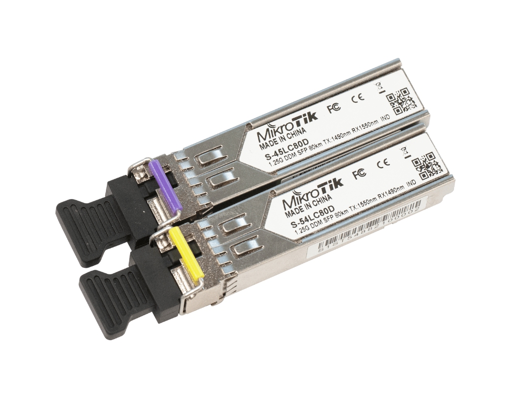 Mikrotik MikroTik S-4554LC80D 80KM SM 1.25G Fiber Modül