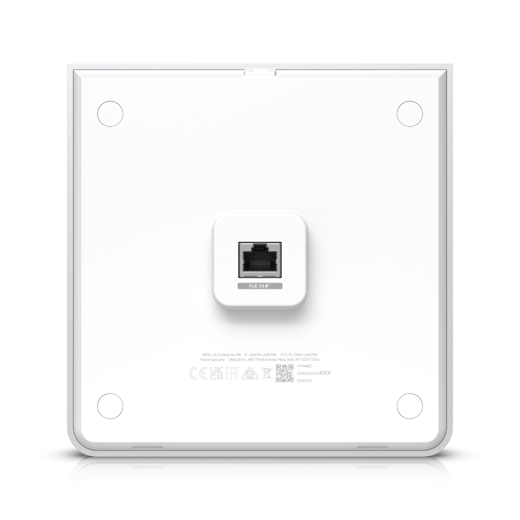 UBNT UBNT UniFi U6 Enterprise In-Wall UBNT UniFi U6 Enterprise In-Wall U6-Enterprise-IW WiFi 6E 6 GHz Duvar Tipi AP – 10 Stream, 2.5 GbE, 4 Port Switch + PoE Out - görsel 5