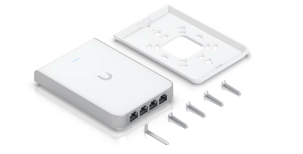 UBNT U6 In-Wall UBNT UniFi U6 In-Wall (U6-IW) WiFi 6 Duvar Tipi Access Point – 6 Stream, 4 Port GbE Switch, PoE Out, Otel Odası İçin İdeal - görsel 9