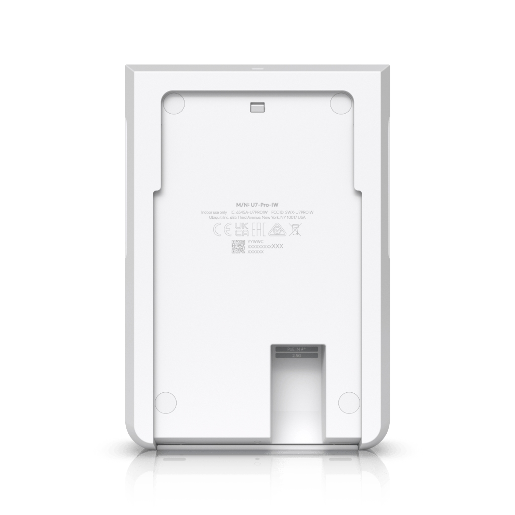 UBNT U7 Pro Wall  UBNT UniFi U7 Pro Wall (U7-Pro-Wall) WiFi 7 Duvar Tipi Access Point – 6 GHz, 2.5 GbE Uplink, PoE+ - görsel 5