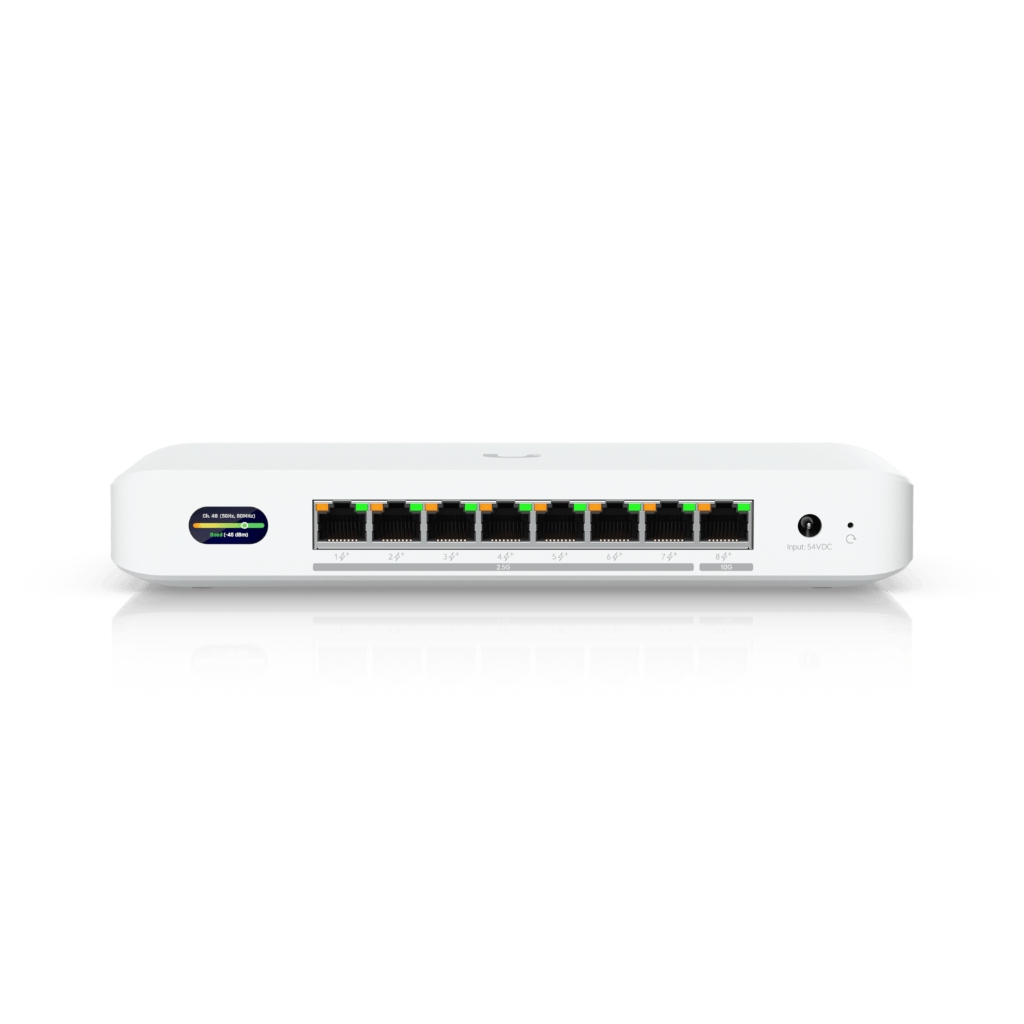 UBNT Device Bridge Switch UBNT UniFi Device Bridge Switch (UDB-Switch) – WiFi 7 Uplink’li 10GbE + 2.5GbE 8 Port PoE+ Switch | 0.96” LCM, 6 GHz Ready - görsel 4