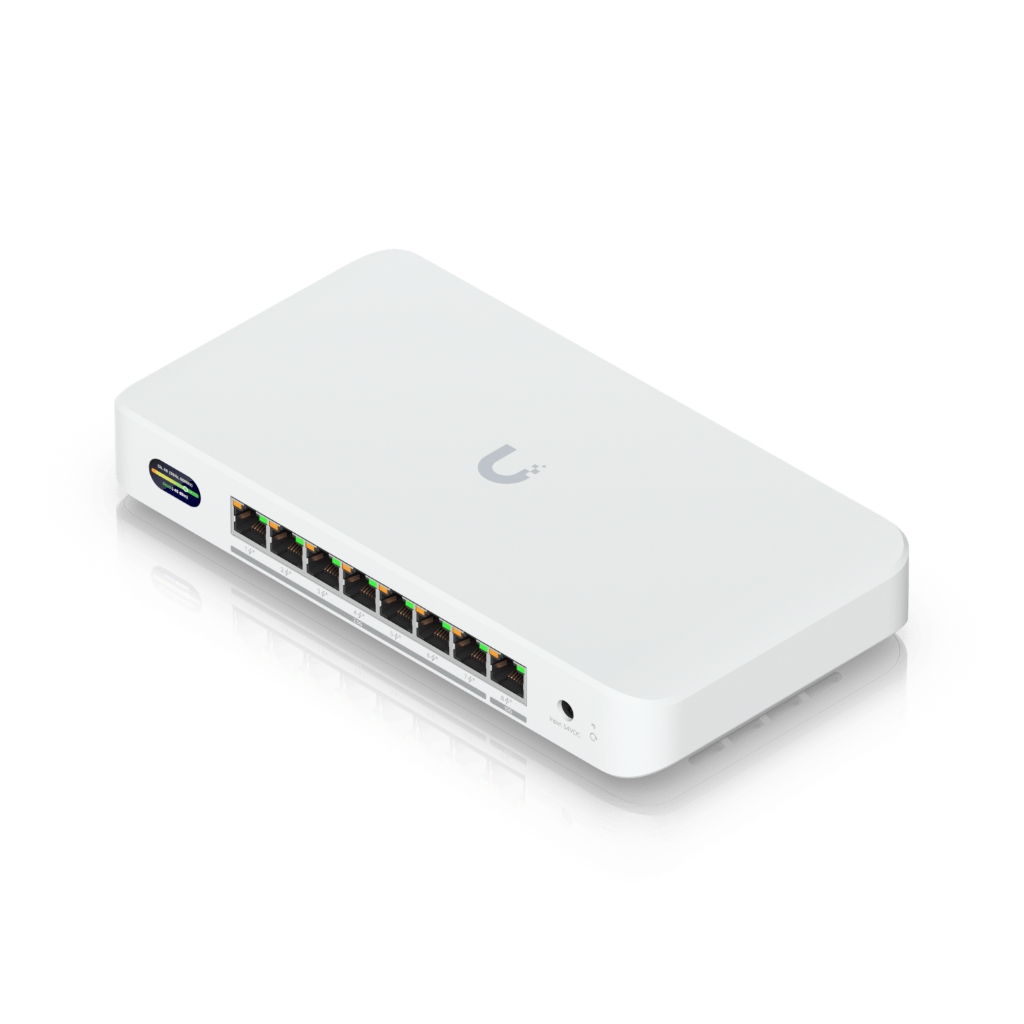 UBNT Device Bridge Switch UBNT UniFi Device Bridge Switch (UDB-Switch) – WiFi 7 Uplink’li 10GbE + 2.5GbE 8 Port PoE+ Switch | 0.96” LCM, 6 GHz Ready - görsel 2