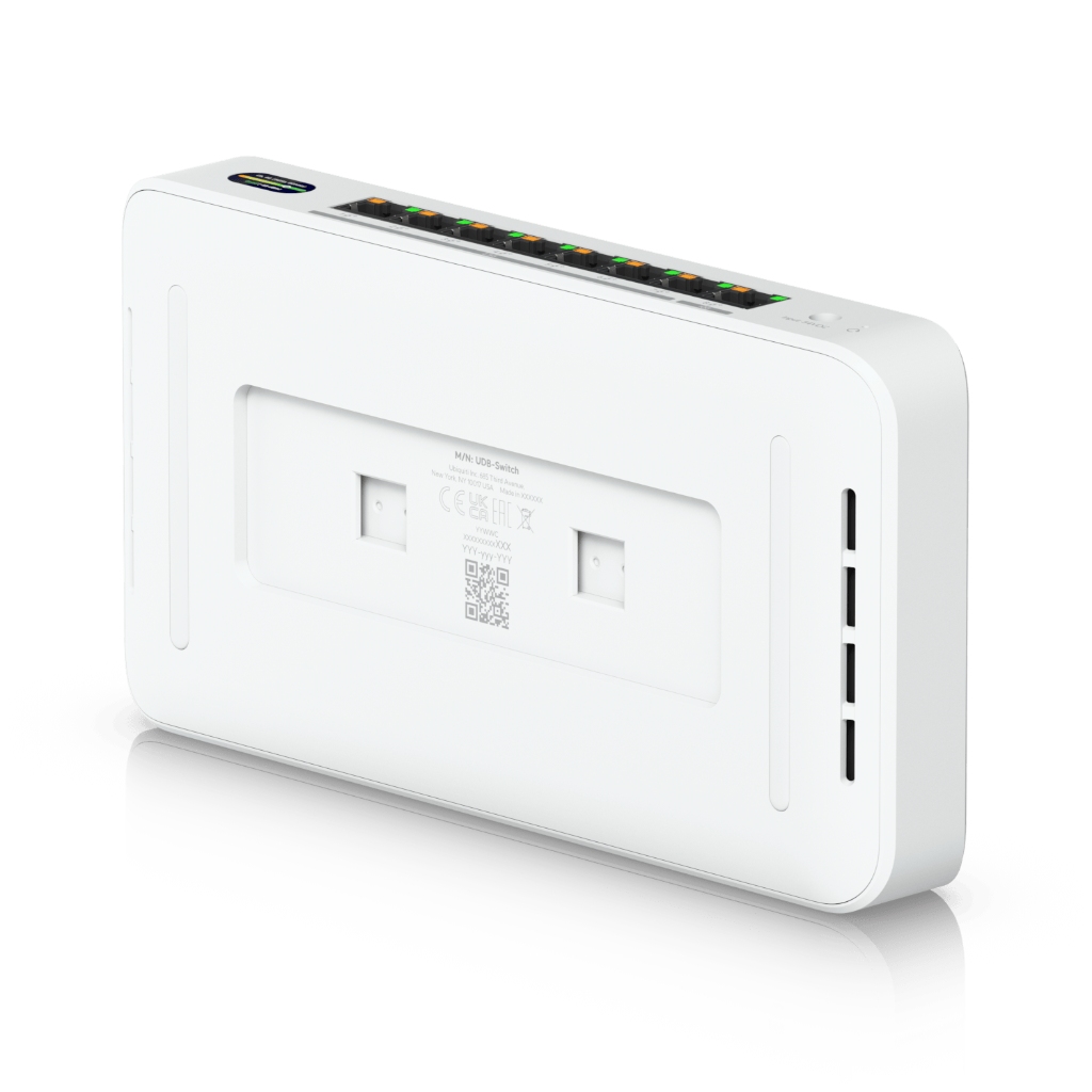 UBNT Device Bridge Switch UBNT UniFi Device Bridge Switch (UDB-Switch) – WiFi 7 Uplink’li 10GbE + 2.5GbE 8 Port PoE+ Switch | 0.96” LCM, 6 GHz Ready - görsel 5