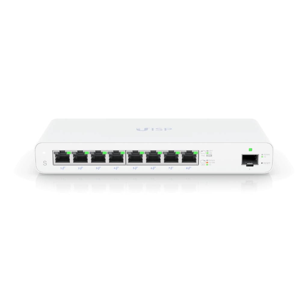 UBNT UISP Switch UBNT UISP-S - UISP Switch 8 Port 24V 110W PoE Yönetilebilir Switch