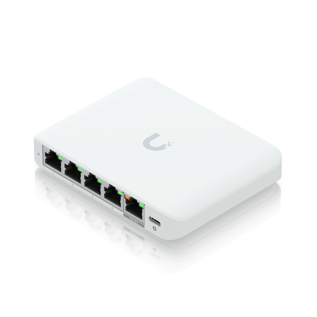 UBNT UniFi Flex Mini 2.5G UBNT UniFi Flex Mini 2.5G (USW-Flex-2.5G-5) | 5 Port 2.5GbE, PoE ve USB-C Destekli Kompakt Switch - görsel 2