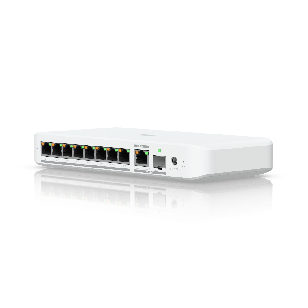 UBNT UniFi Flex 2.5G PoE  UBNT UniFi Flex 2.5G PoE (USW-Flex-2.5G-8-PoE)  | 8 Port 2.5GbE PoE++, 10G Combo Uplink Switch