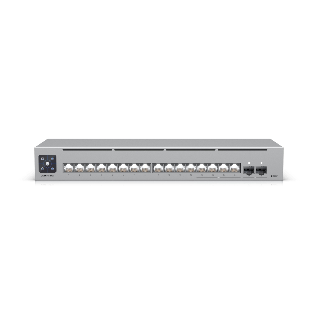 UBNT UniFi Switch Pro Max 16 UBNT UniFi Switch Pro Max 16 (USW-Pro-Max-16) | Etherlighting™, 2.5GbE, 10G SFP+ Layer 3 Switch