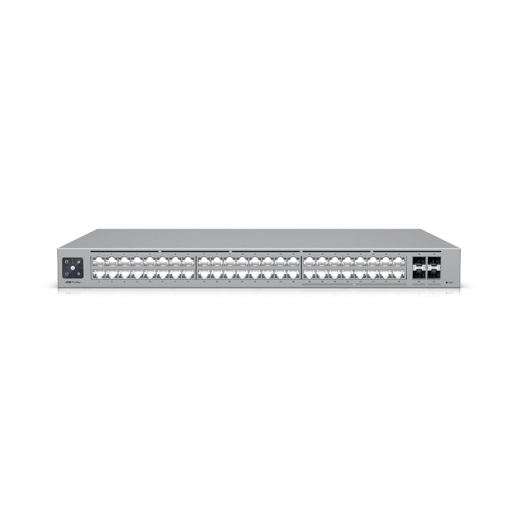 UBNT UniFi Switch Pro Max 48  UBNT UniFi Switch Pro Max 48 (USW-Pro-Max-48) | Etherlighting™, 2.5GbE, 10G SFP+ Layer 3 Switch - görsel 2