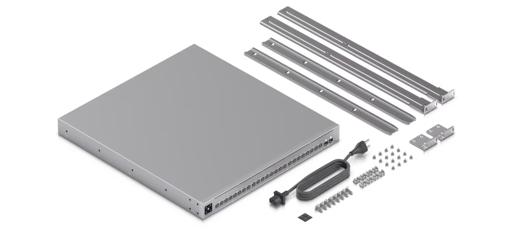 UBNT UniFi Pro XG 24 UBNT UniFi Pro XG 24 (USW-Pro-XG-24) | 24 Port 10GbE/2.5GbE Layer 3 Etherlighting™ PoE Switch - görsel 4