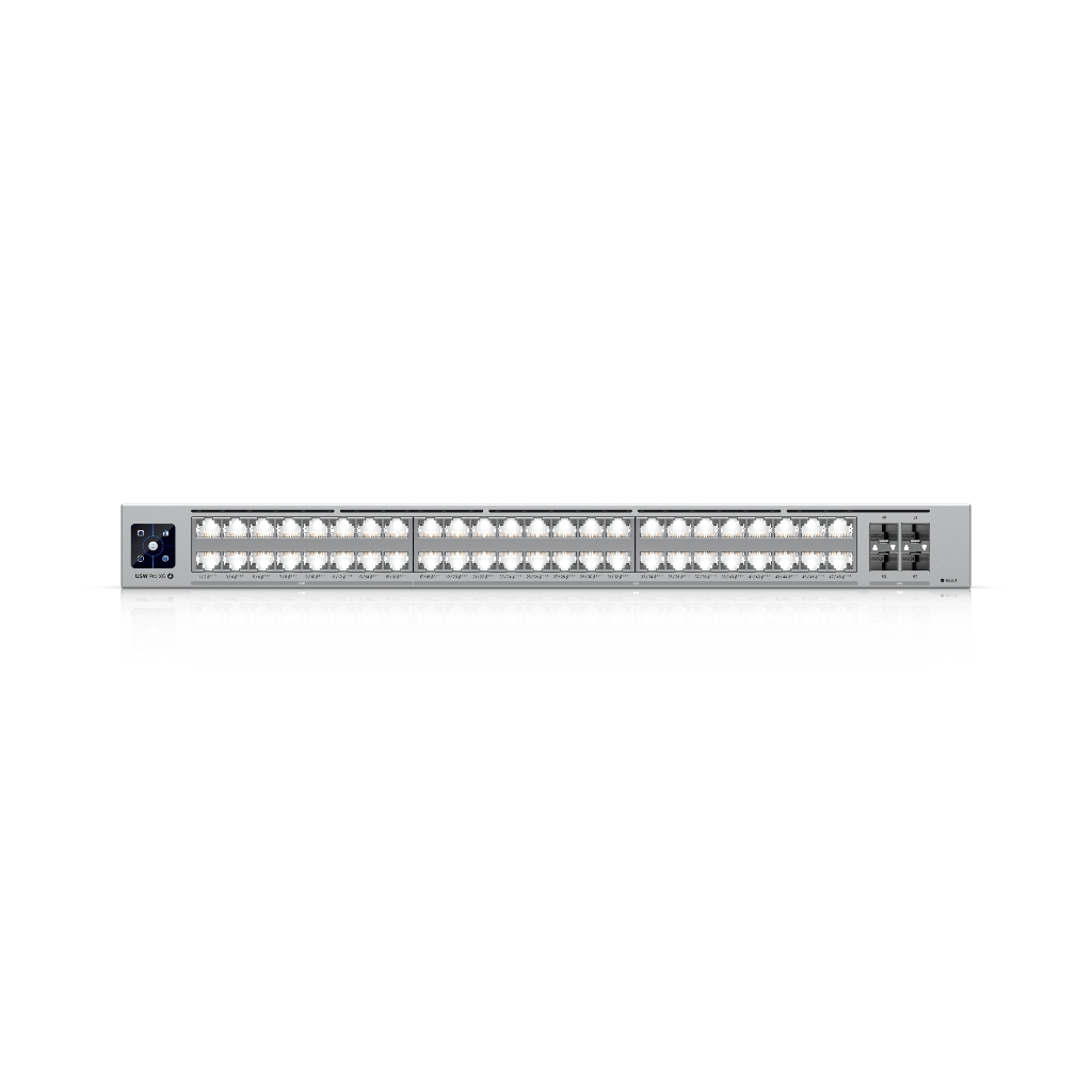 UBNT UniFi Pro XG 48 PoE  UBNT UniFi Pro XG 48 PoE (USW-Pro-XG-48-PoE) – 48 Port 10G/2.5G PoE+++ Layer 3 Switch, 25G SFP28 Uplink ve 1.080W PoE - görsel 2