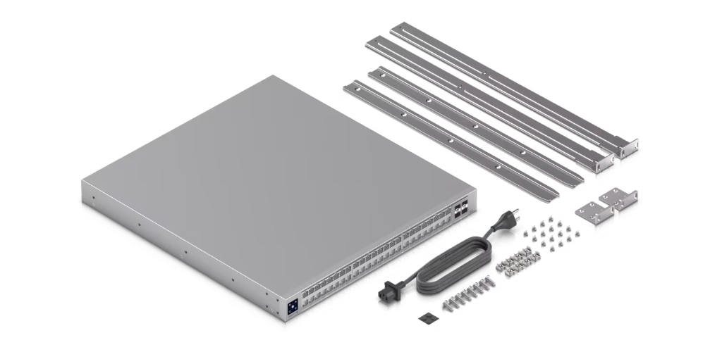 UBNT UniFi Pro XG 48 PoE  UBNT UniFi Pro XG 48 PoE (USW-Pro-XG-48-PoE) – 48 Port 10G/2.5G PoE+++ Layer 3 Switch, 25G SFP28 Uplink ve 1.080W PoE - görsel 6