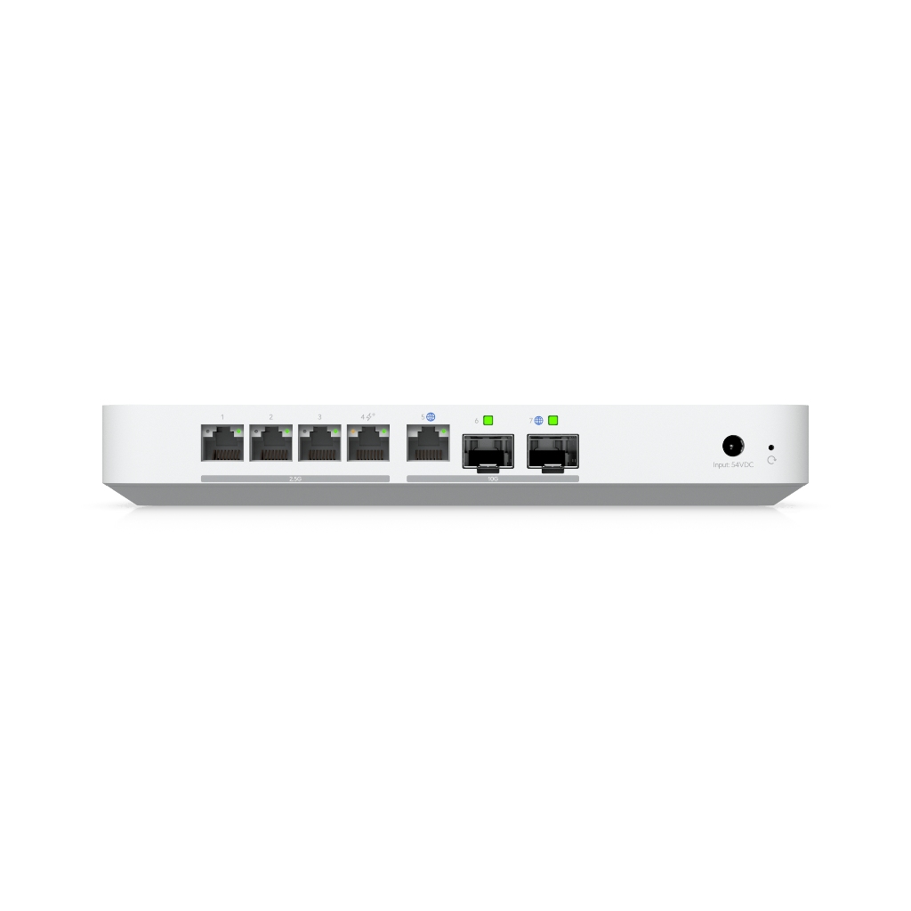 UBNT UniFi Gateway Fiber UBNT UniFi Gateway Fiber (UXG-Fiber) Fiyatı ve Özellikleri | 10G WAN, 5 Gbps IDS/IPS, 2.5 GbE Gateway - görsel 4